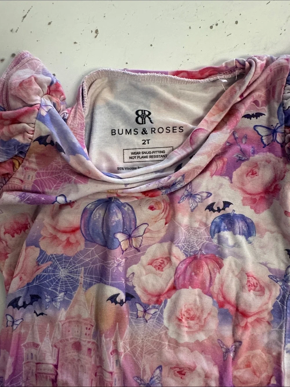 Bums & Roses Pink Halloween Pajamas Romeo and Ghouliet 2